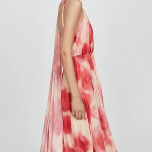 Mango Printed pleated dress